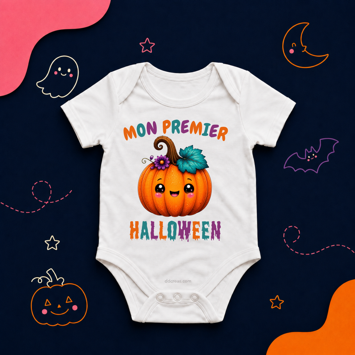 Body mon premier Halloween citrouille
