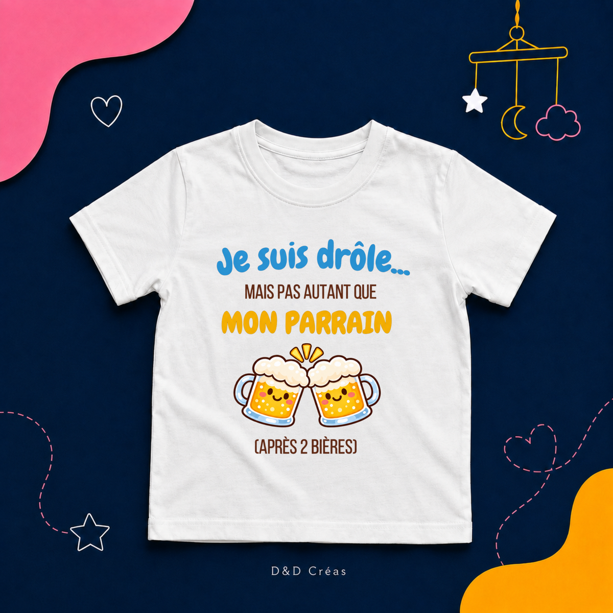 T-Shirt enfant Je suis drôle..(Version Bières)