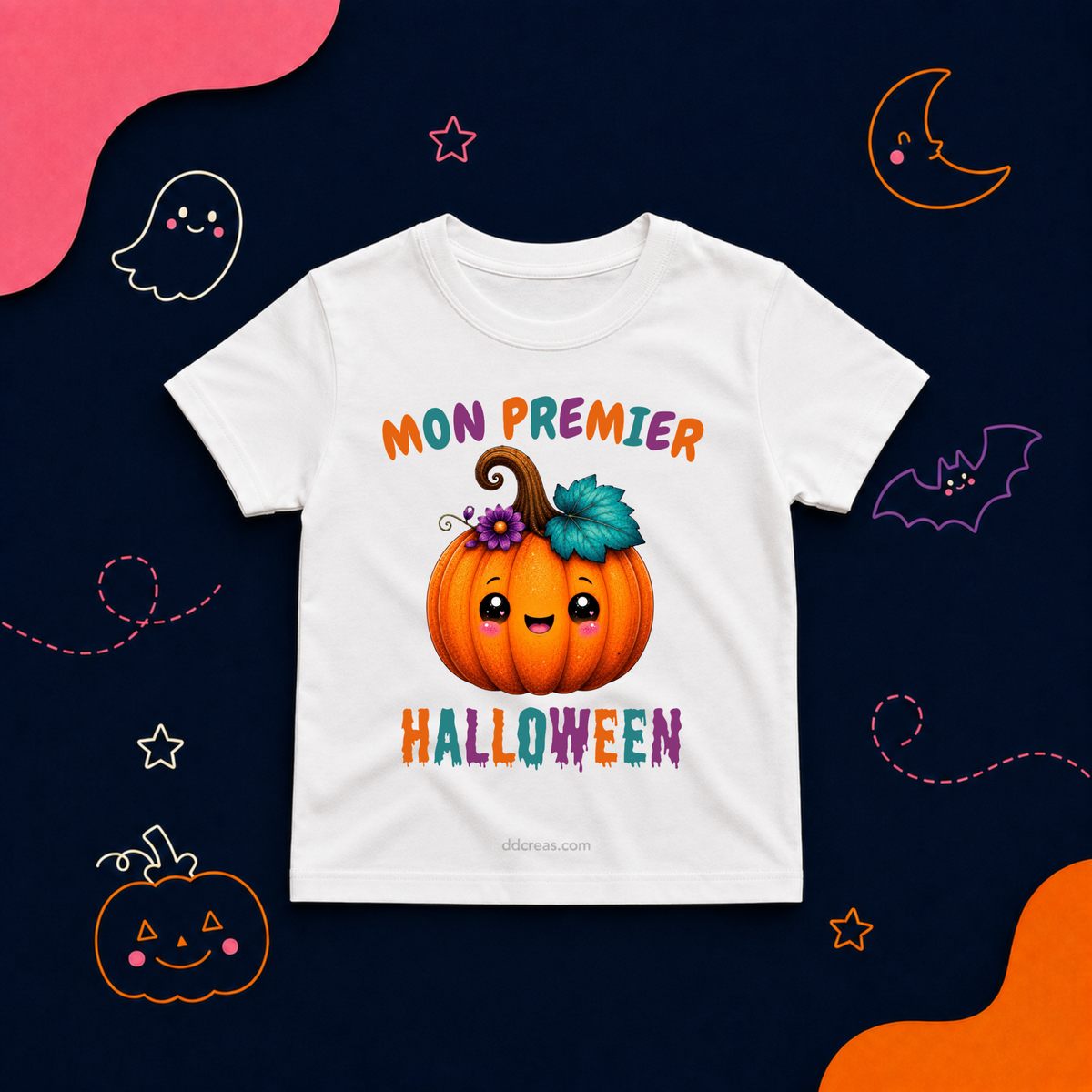 T-Shirt enfant mon premier Halloween Citrouille