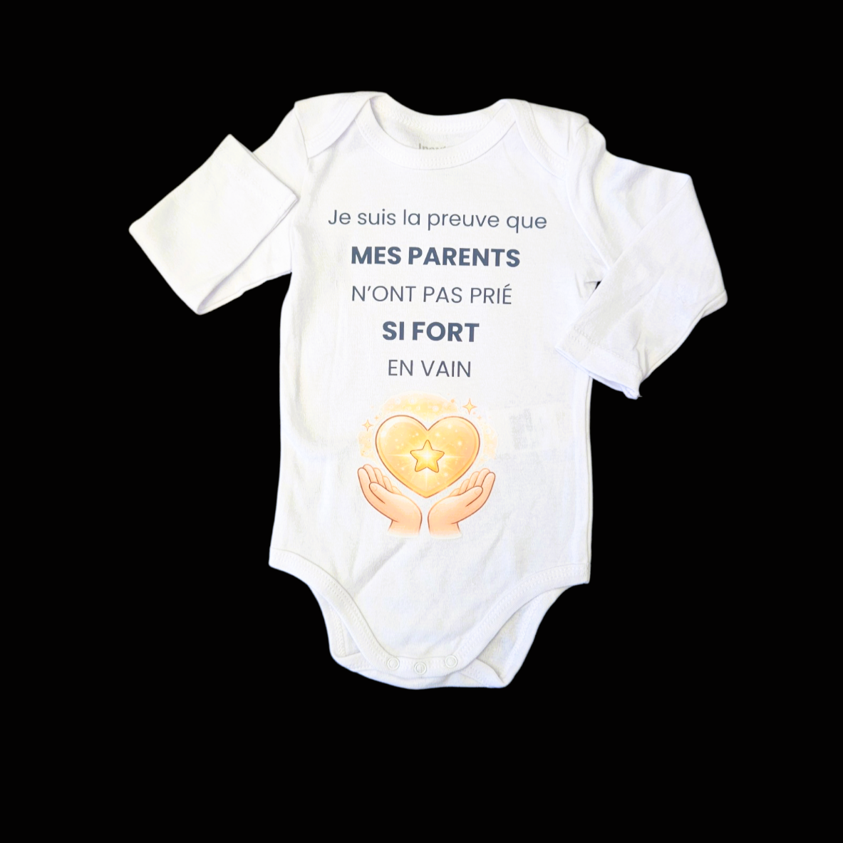 Body bébé très attendu PMA FIV adoption