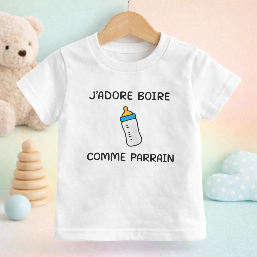 T-Shirt enfant J'adore boire comme..