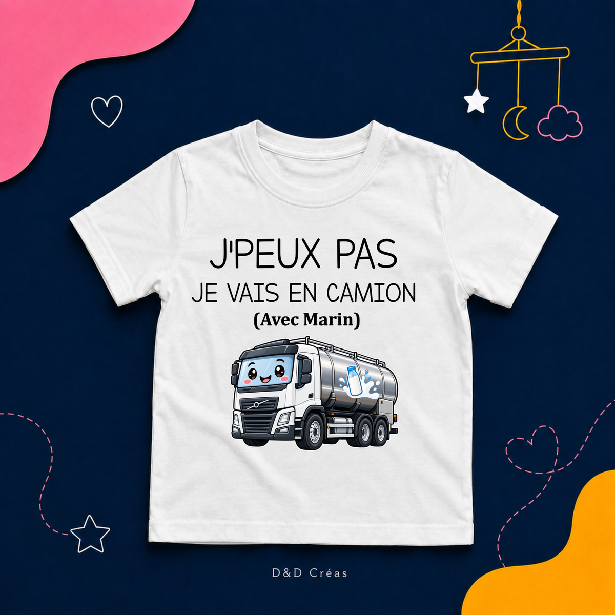 T shirt Adulte J'peux pas je vais en camion