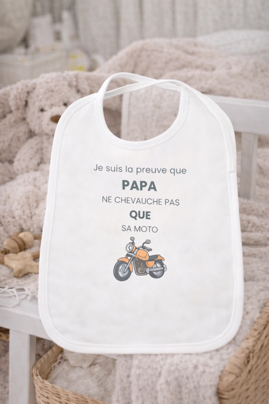 Bavoir Papa Motard