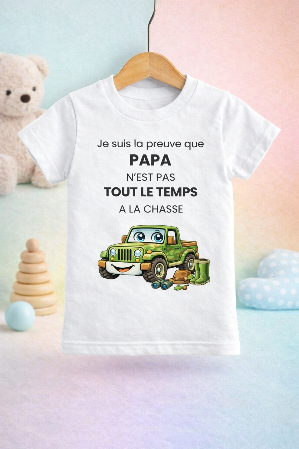 T-Shirt enfant Je suis la preuve que... Chasseur