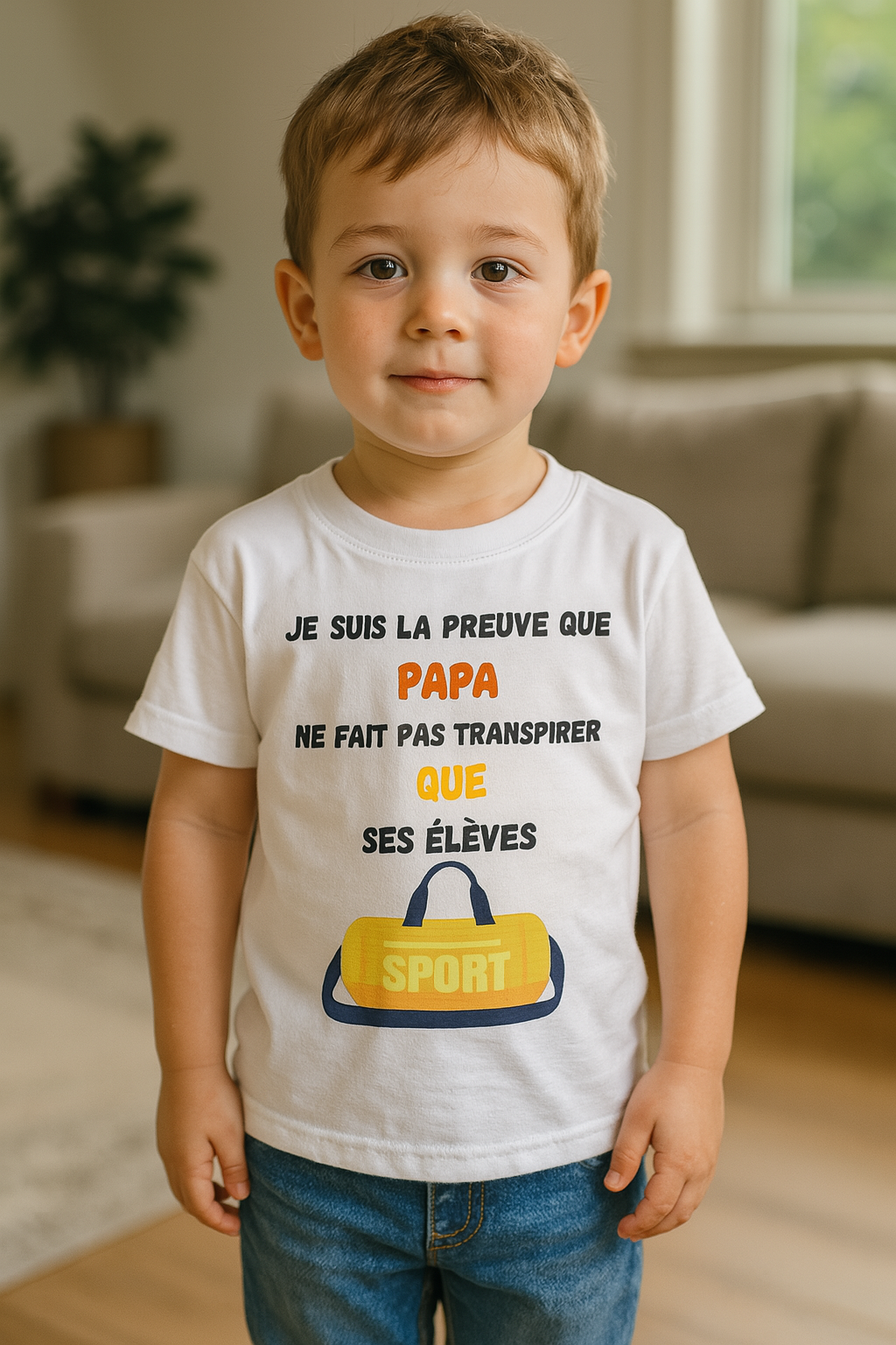 T Shirt Papa Coach Sportif