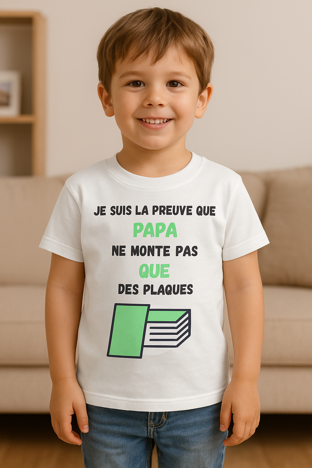 T Shirt Papa Plaquiste
