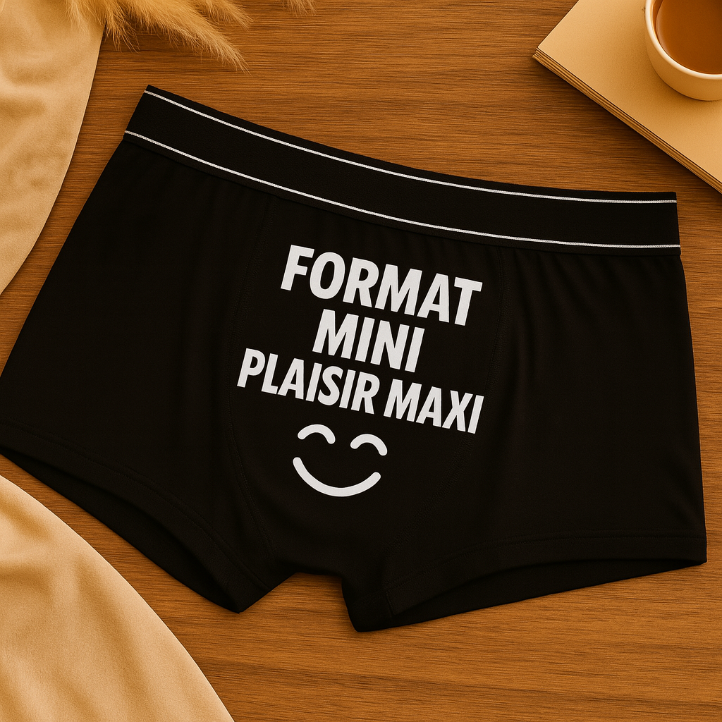 Boxer humoristique homme coton – Sous-vêtement drôle, confortable et original du S au XXL
