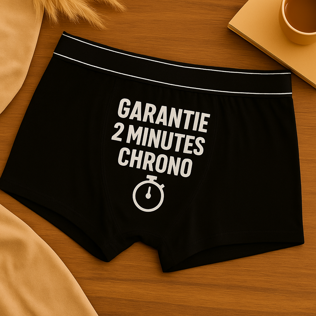 Boxer humoristique homme coton – Sous-vêtement drôle, confortable et original du S au XXL