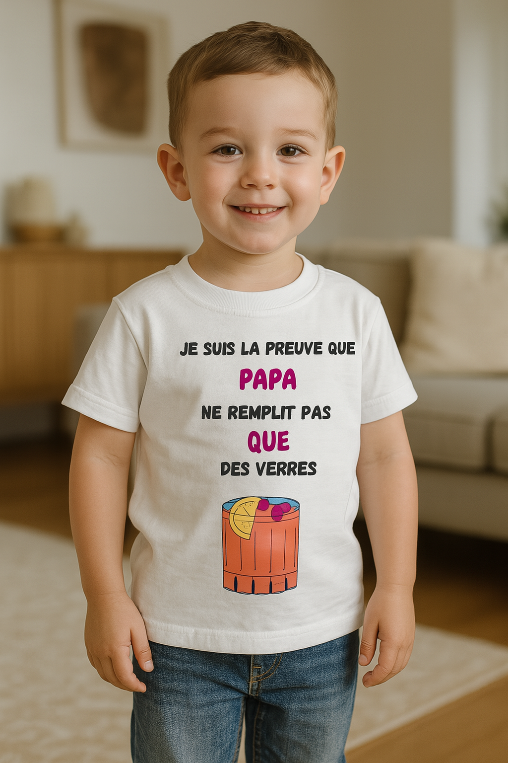 T Shirt Papa Serveur/Barman