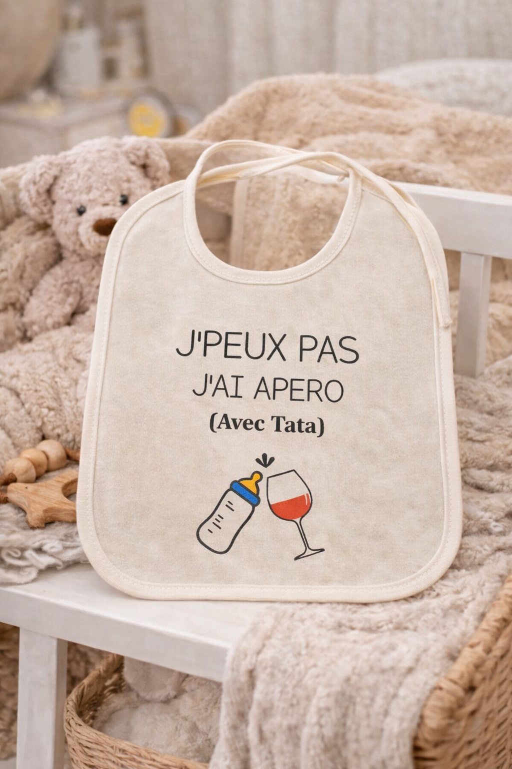Bavoir J'peux pas j'ai apéro