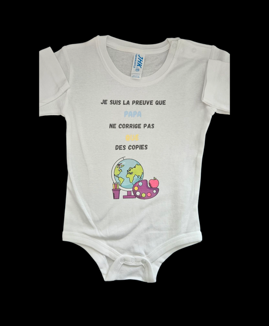 Body Papa Professeur (Version Couleurs)