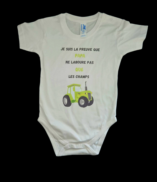 Body Papa Agriculteur ( Version Couleurs)