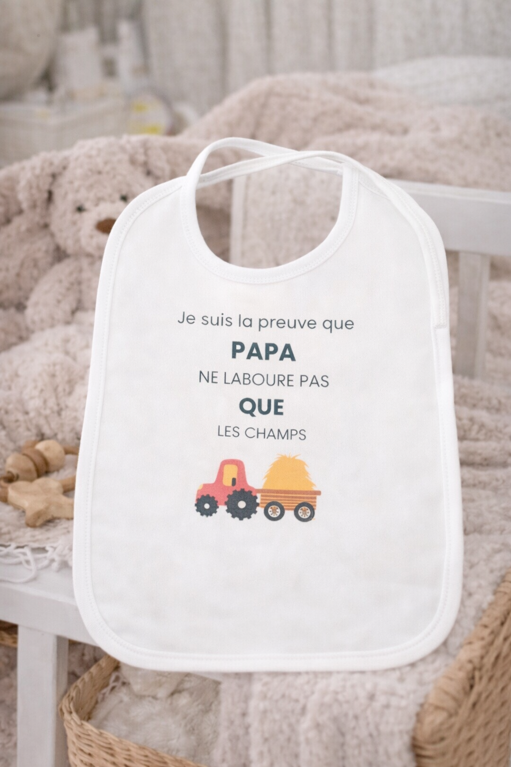 Bavoir Papa Champs