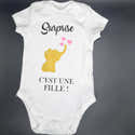 T-shirt Annonce Sexe Bébé "Papi" - Pour Baby Shower, Fille Ou Garçon - Coupe Classique, Léger - 2