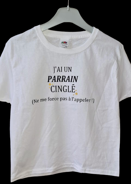 T-shirt enfant "Parrain Cinglé"