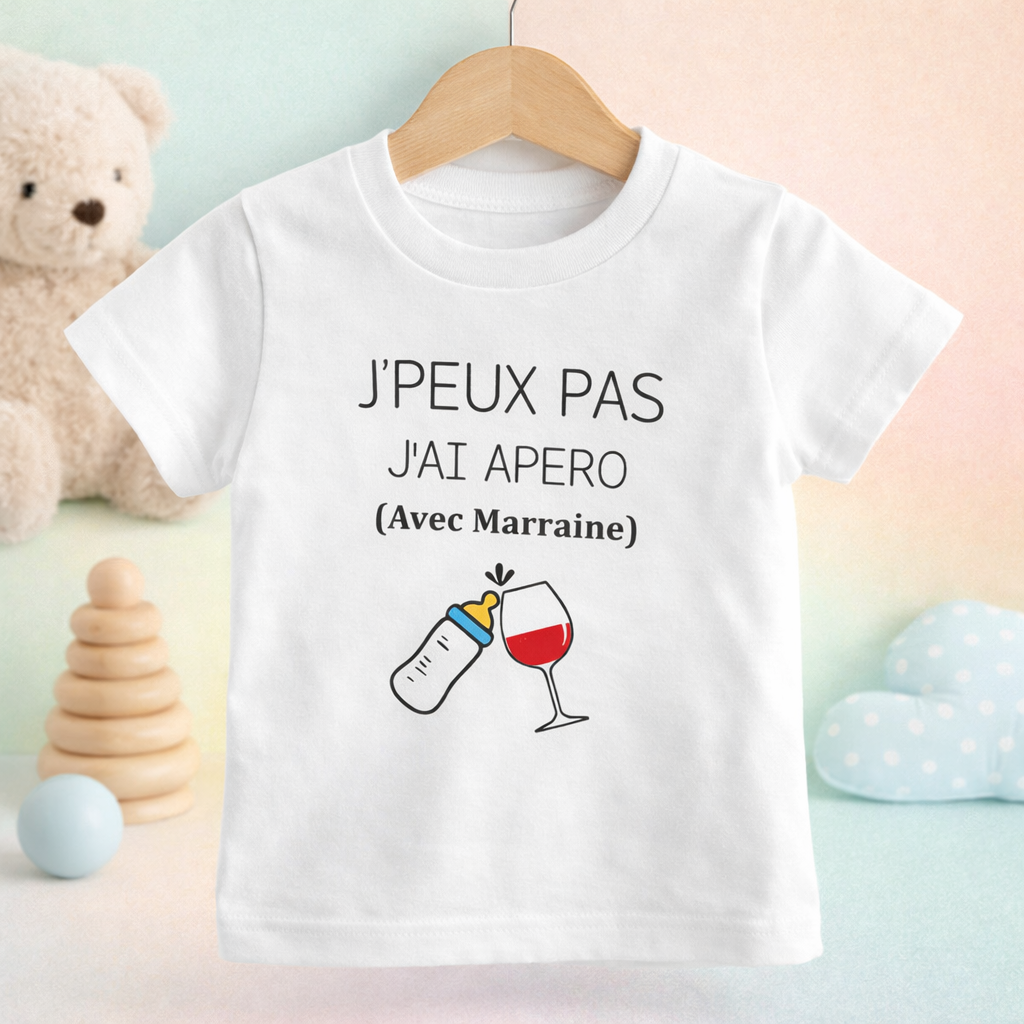 T-Shirt enfant Apéro avec Marraine