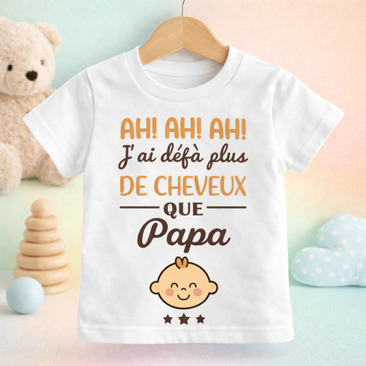 T-Shirt enfant Cheveux Papa