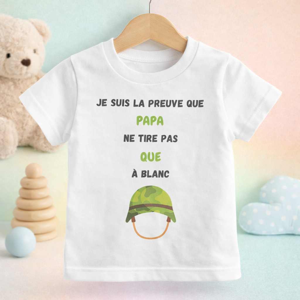 T-Shirt enfant Papa Militaire
