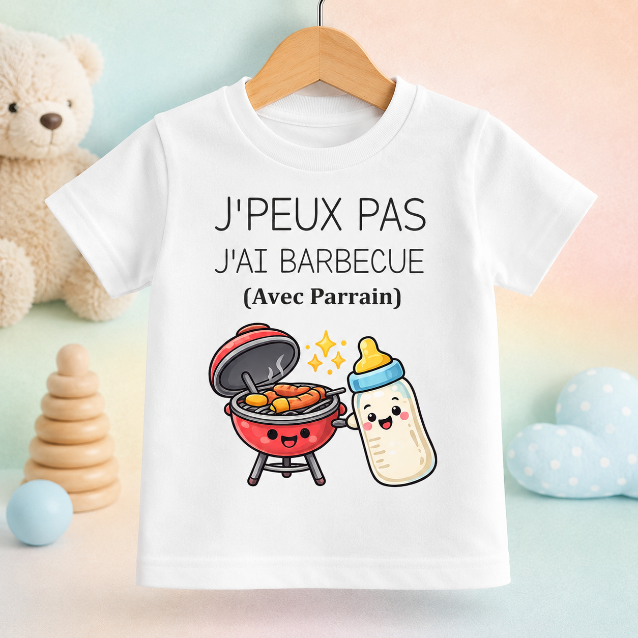 T-Shirt enfant J'peux pas j'ai Barbecue !