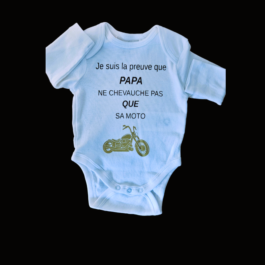 Body Papa Moto Humoristique