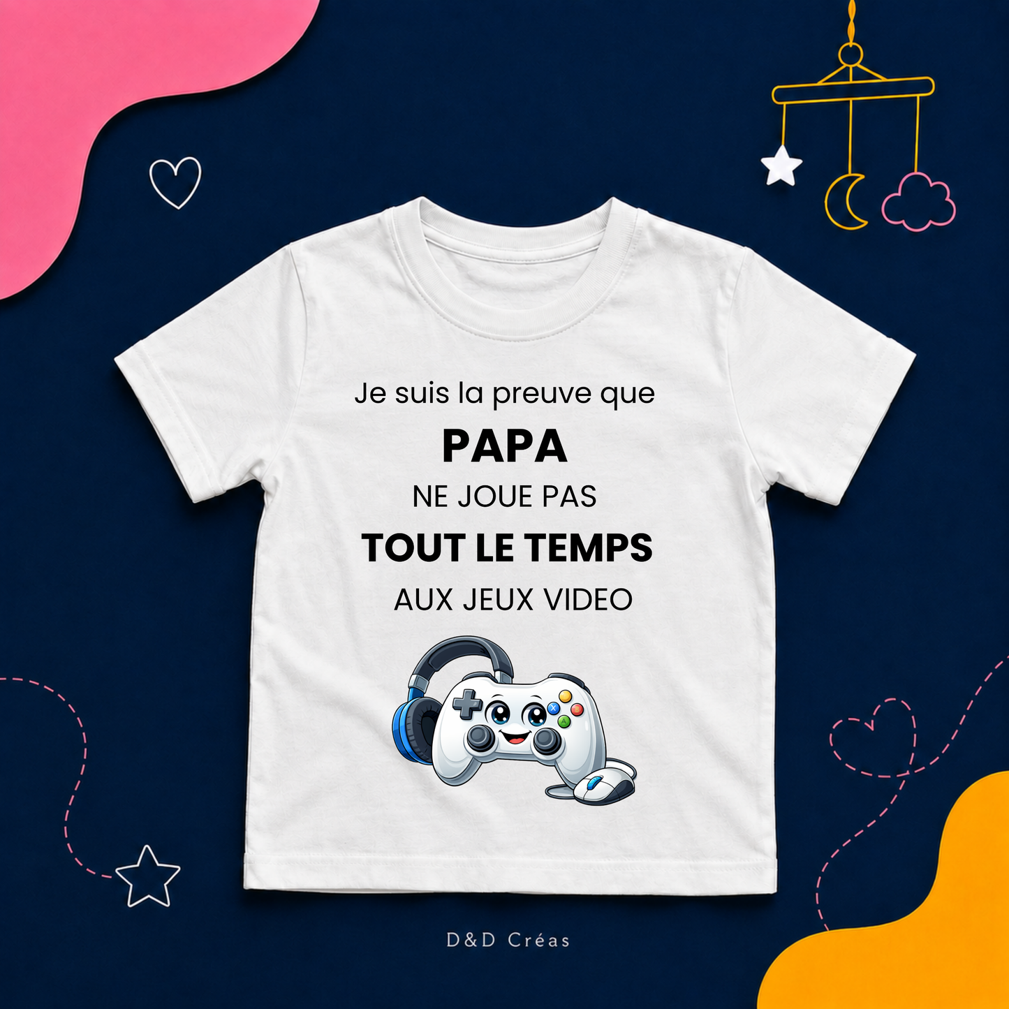 T-Shirt enfant Je suis la preuve que... Gameur