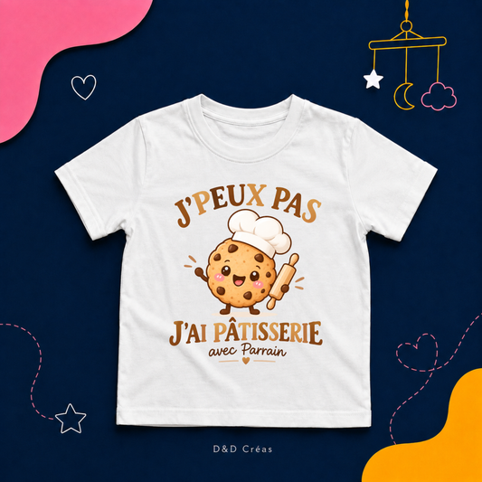 T-Shirt enfant J'peux pas j'ai Patisserie