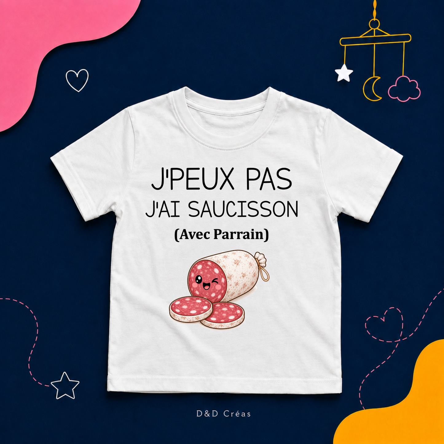T-Shirt enfant J'peux pas j'ai Saucisson