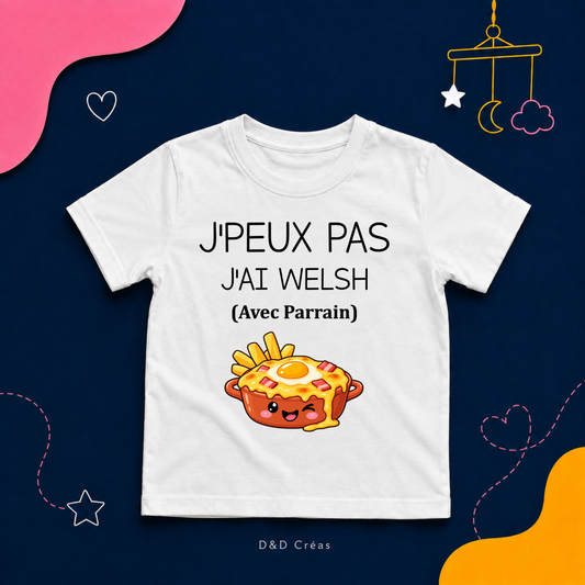 T-Shirt enfant J'peux pas j'ai Welsh