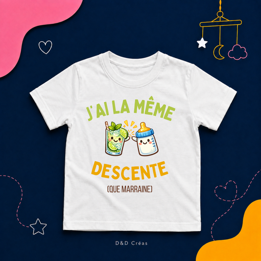 T-Shirt enfant Même descente..