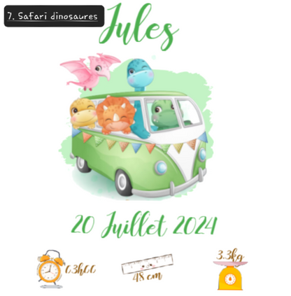 Coussin de Naissance Personnalisé
