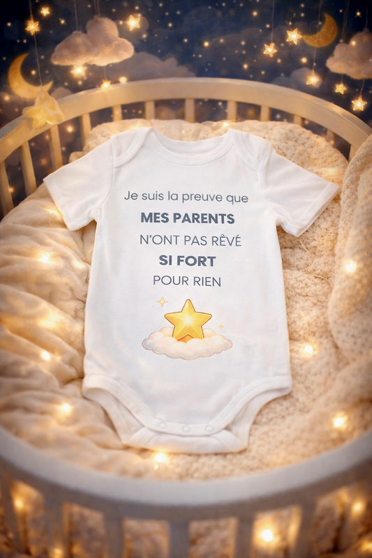 Body bébé miracle PMA FIV adoption