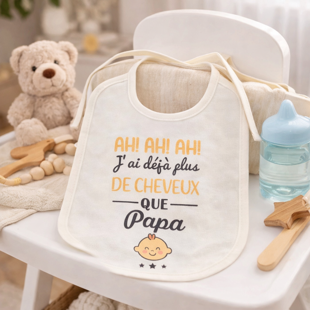 Bavoir Papa Cheveux