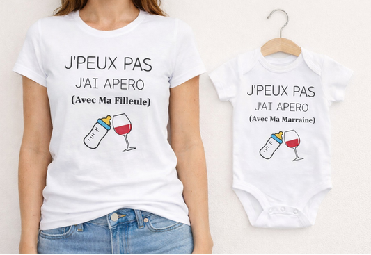 Duo Marraine Filleule - J'peux pas j'ai Apéro