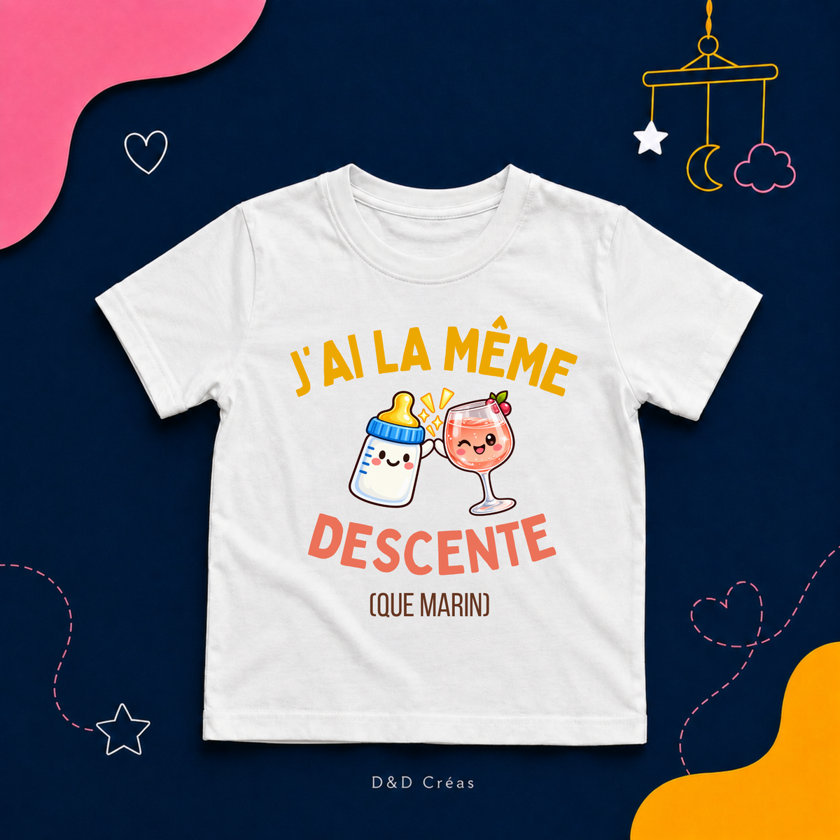 T shirt Adulte j'ai la même descente que