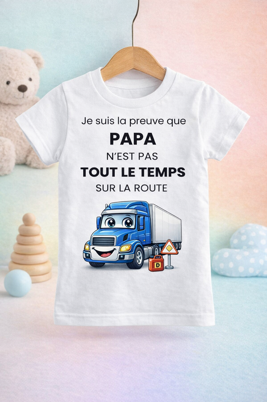 T-Shirt enfant Je suis la preuve que... Routier