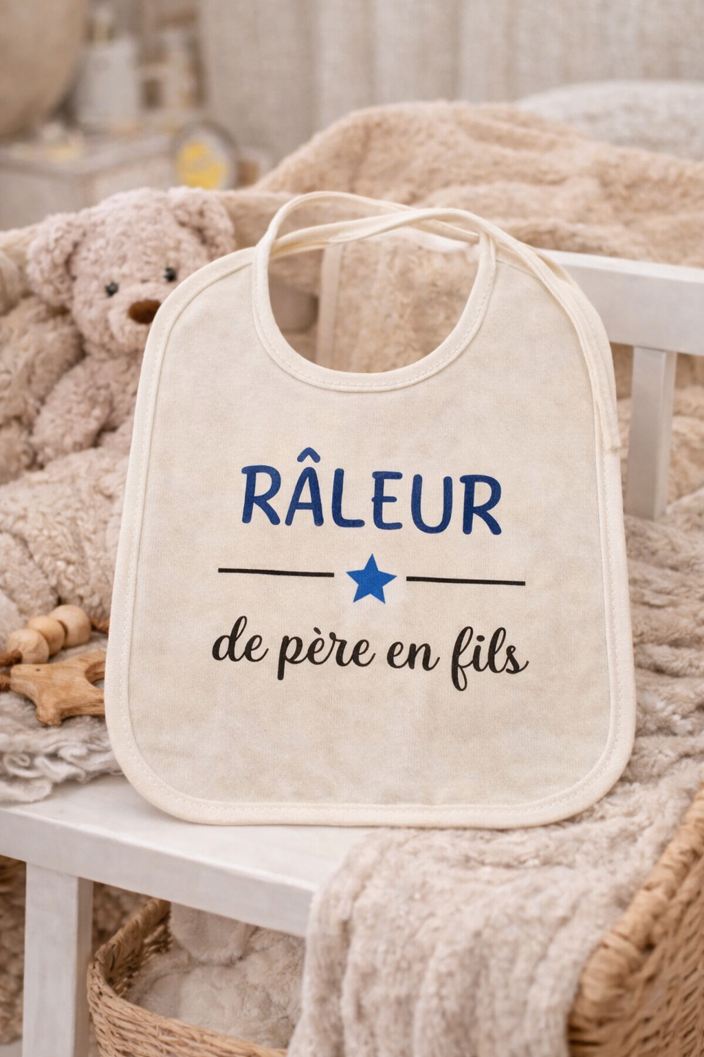 Bavoir Râleur de père en fils
