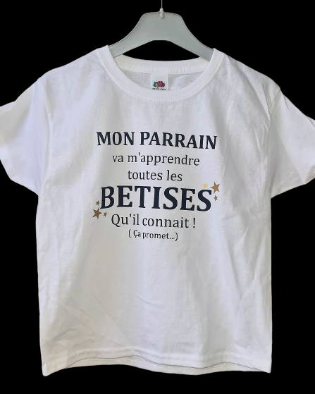 T-shirt enfant "Apprentissage Bêtises"